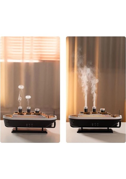 Titanik Buharlı Gemi Hava Nemlendirici | LED Işıklı Dekoratif Aromaterapi Makinesi modelleri