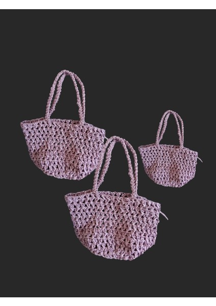 Müjde Home Plaj Çantası Eflatun