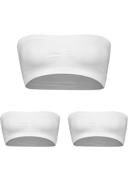 Iç Giyim (3 Adet) Nbb Straplez Pedsiz Dikişsiz Büstiyer Atlet fiyatları