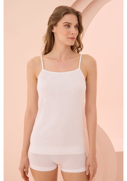 Iç Giyim (3 Adet) Nbb Likralı Düz Ince Askılı Atlet