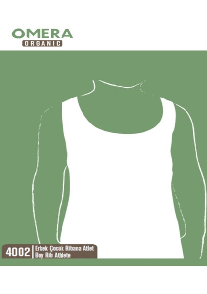 Omera Organik Erkek Çocuk Ribana Atlet
