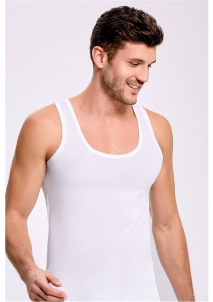 Erkek Beyaz Kutulu Modal Atlet 1100