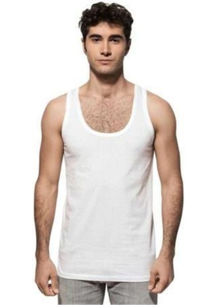 6 Lı Paket Erkek Yüzde Yüz Pamuklu Penye Atlet 0050