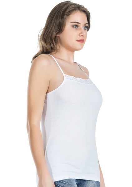 Iç Giyim Derya Kurşun Ince Askılı Önü Dantel Atlet fiyatları