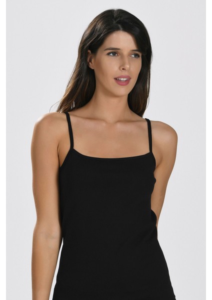 Iç Giyim (3 Adet) Nbb Likralı Düz Ince Askılı Atlet