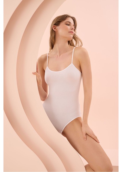 Iç Giyim (3 Adet) Nbb Ince Askılı Çıt Çıtlı Body Atlet