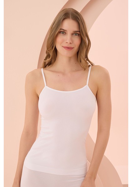 Iç Giyim (3 Adet) Nbb Ince Askılı Pedsiz Dikişsiz Seamless Atlet