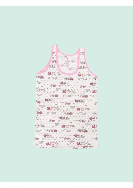 Ceylanoğlu Empirme Likra Karışık Renk Kalın Askı Kız Çocuk Atlet 348 (6 Adet)