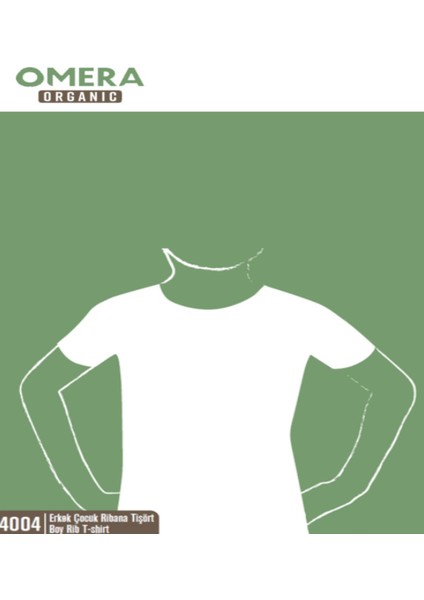 Omera Organik Erkek Çocuk Bisiklet Yaka Ribana Atlet