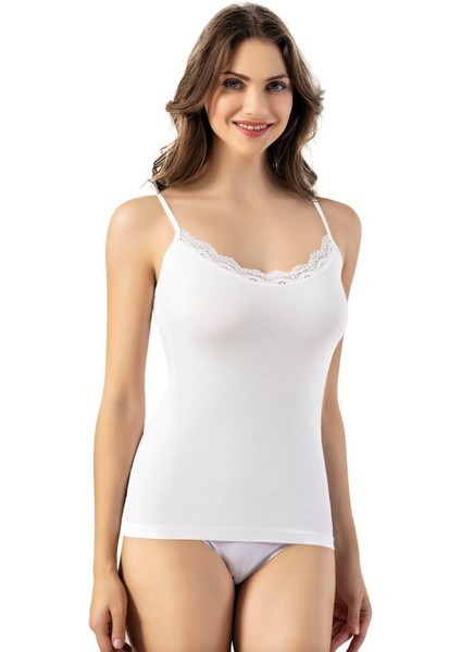 Iç Giyim Ip Askılı Küçük Dantelli Atlet (3 Adet)