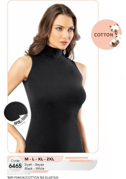 Iç Giyim Pamuk Kumaş Ribana Boğazlı Yaka Kolsuz Atlet