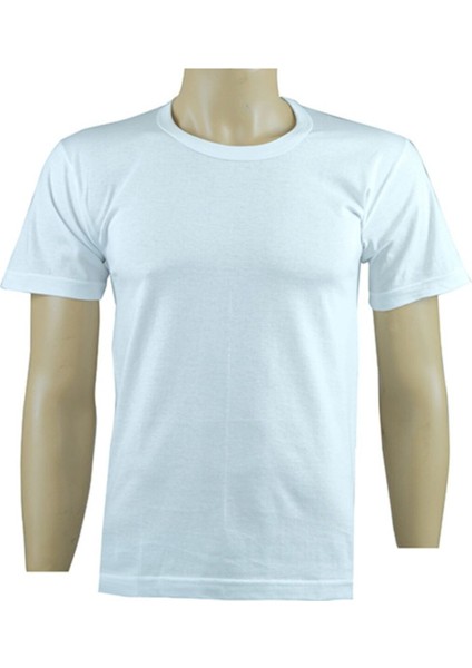 6'lı Beyaz Erkek Fanila