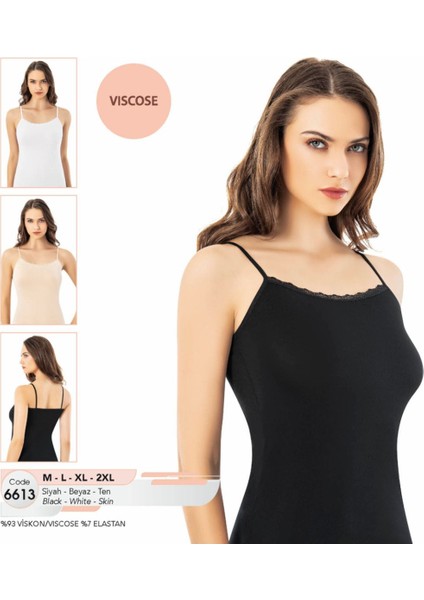 Iç Giyim Viskon Kumaş Ince Askılı Atlet