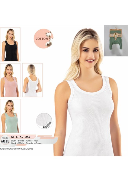 Iç Giyim Kota Pamuk&likra Kumaş Kalın Askılı Kaşkorse Atlet