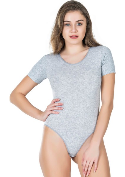 Iç Giyim Derya Kurşun Pamuk Kumaş Yarım Kol Oval Yaka Çıt Çıtlı Body Atlet modelleri