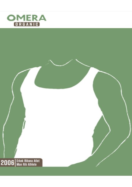 Omera Organik Ribana Kalın Askı Atlet