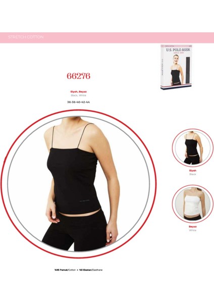 Iç Giyim .us.polo.assn. Çok Ince Ip Askı Atlet Tekli Paket