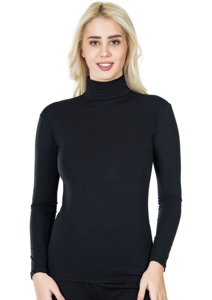 Iç Giyim Derya Kurşun Yarım Balıkçı Yaka Uzun Kol Atlet