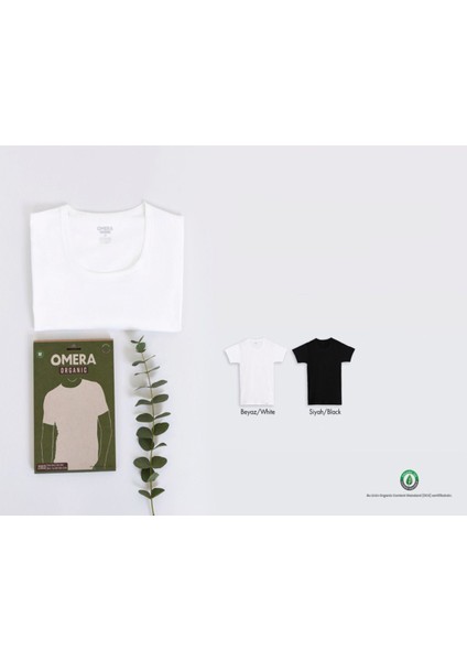 Omera %100 Organik Pamuk Erkek Geniş Oval Yaka Atlet fiyatları
