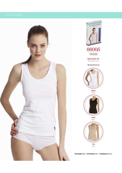 Iç Giyim .us.polo.assn. Geniş Yaka Kalın Askı Modal Atlet