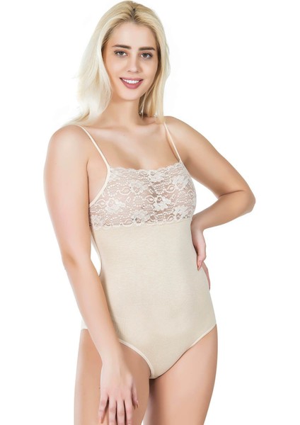 Pamuk Kumaş Ön Kısımları Geniş Dantel Işlemeli Ip Askılı Çıt Çıtlı Body Atlet modelleri