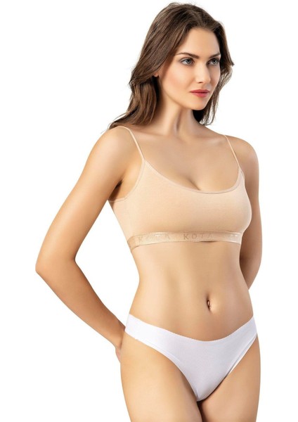 Ip Askılı Pedli Büstiyer Büyük Bedenli (3 Adet)