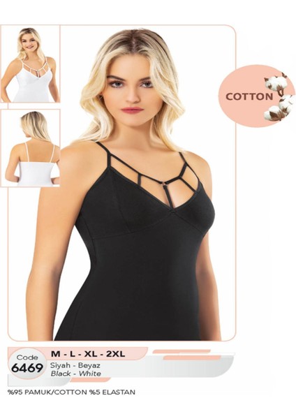 Iç Giyim Pamuk Degajeli Ipli Atlet