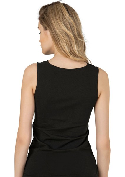 Kadın Pamuklu Modal Esnek Yumuşak Önü Dantelli Kalın Askılı Atlet fiyatları