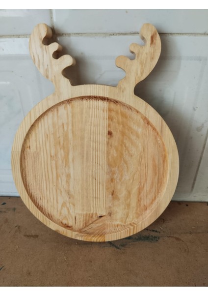 Geyik Model Servis Tepsisi, Ahşap Sunumluk, Geyik Model Çay Tepsisi, Kahve Sunum fiyatları