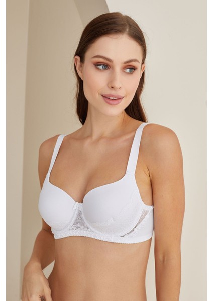 Iç Giyim Nbb Desteksiz Dantel Detaylı Büyük Beden Sütyen