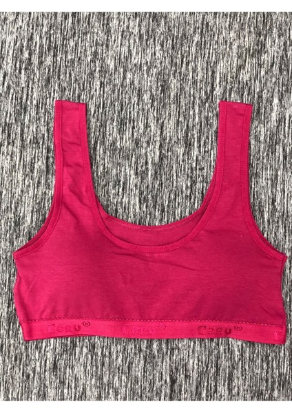 Iç Giyim Ebru Kalın Askılı Pamuklu Penye Kumaş Rahat Pedli Büstiyer Sütyen Eko Paket (3 Adet)