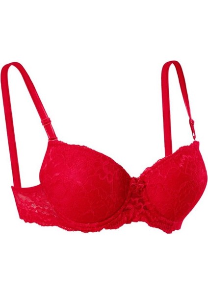 Iç Giyim Ebru Lüx Silikonlu Desteksiz Balenli Dantelli Sütyen (Sütyen Yıkama Topu Hediyeli )