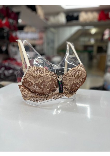 Iç Giyim Ebru Lüx Silikonlu Destekli Balenli Ebruli Desenli Sütyen (Sütyen Yıkama Topu Hediyeli )