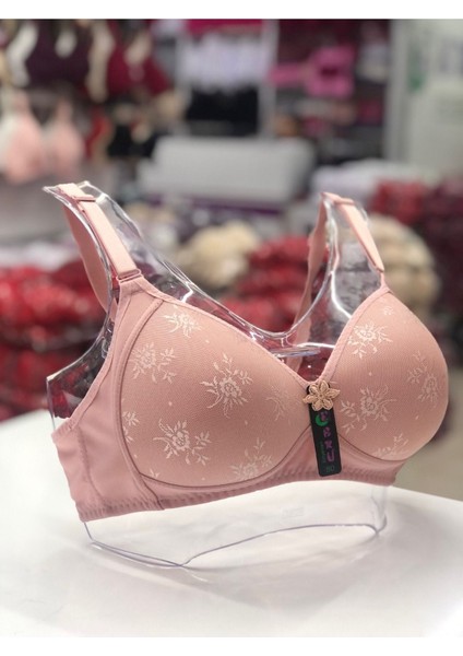 Iç Giyim Ebru Lüx Toparlayıcı Silikonlu Telsiz, Lez Dantel Sütyen (Sütyen Yıkama Topu Hediyeli )