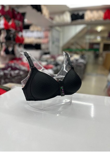 Iç Giyim Ebru Lüx Toparlayıcı Silikonlu Telsiz, Jakarlı Micro Sütyen (Sütyen Yıkama Topu Hediyeli )