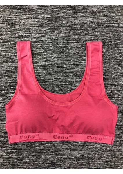 Iç Giyim Ebru Kalın Askılı Pamuklu Penye Kumaş Rahat Pedli Büstiyer Sütyen Eko Paket (3 Adet)