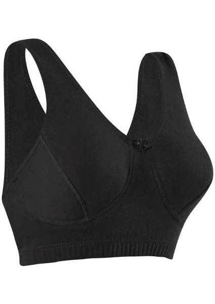 Iç Giyim Ebru Pamuklu Penye Kumaş Rahat Büstiyer Sütyen Eko Paket (3 Adet)