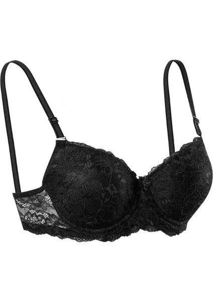 Iç Giyim Ebru Lüx Silikonlu Destekli Balenli Dantelli Sütyen (Sütyen Yıkama Topu Hediyeli )