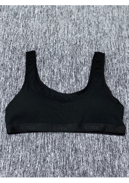 Iç Giyim Ebru Kalın Askılı Pamuklu Penye Kumaş Rahat Pedli Büstiyer Sütyen Eko Paket (3 Adet)