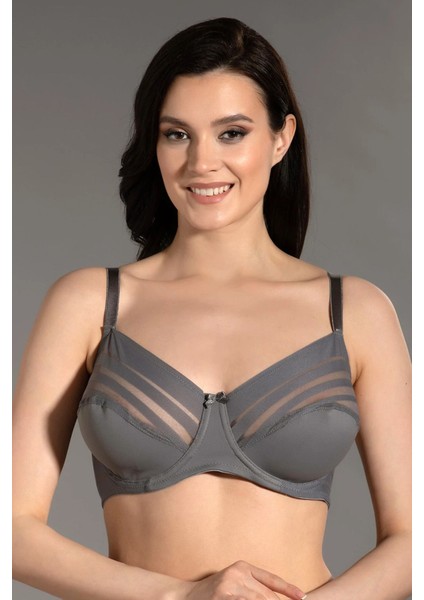 Iç Giyim New Bra Balenli Desteksiz Tül Detaylı C-D Cup Size Toparlayıcı Sütyen