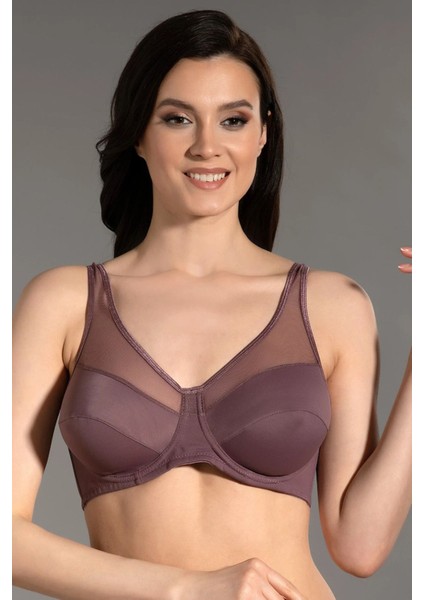 Iç Giyim New Bra Balenli Desteksiz Süngerli Tül Detaylı C-D Cup Size Sütyen