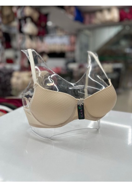 Iç Giyim Ebru Lüx Silikonlu Desteksiz Balenli Fitilli Sütyen (Sütyen Yıkama Topu Hediyeli )
