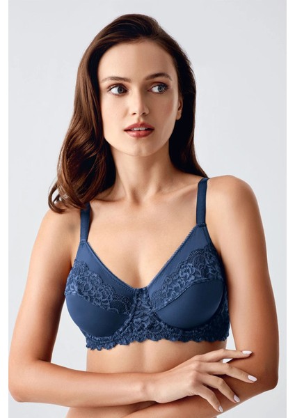 Iç Giyim New Bra Balenli Dantel Işlemeli Toparlayıcı C-D Cup Size Içi Boş Süngerli Sütyen