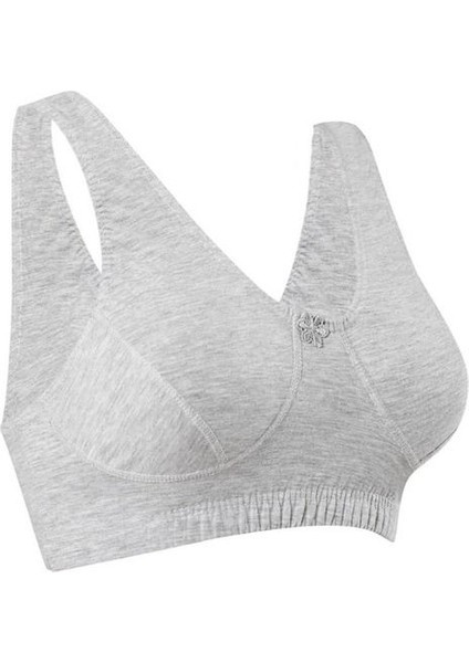 Iç Giyim Ebru Pamuklu Penye Kumaş Rahat Büstiyer Sütyen Eko Paket (3 Adet)