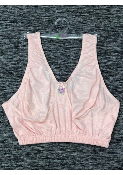 Iç Giyim Ebru Pamuklu Penye Kumaş Rahat Büstiyer Sütyen Eko Paket (3 Adet)