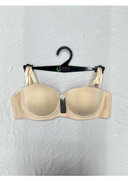 Iç Giyim Ebru Lüx Silikonlu Destekli Straplez Sütyen (Sütyen Yıkama Topu Hediyeli )
