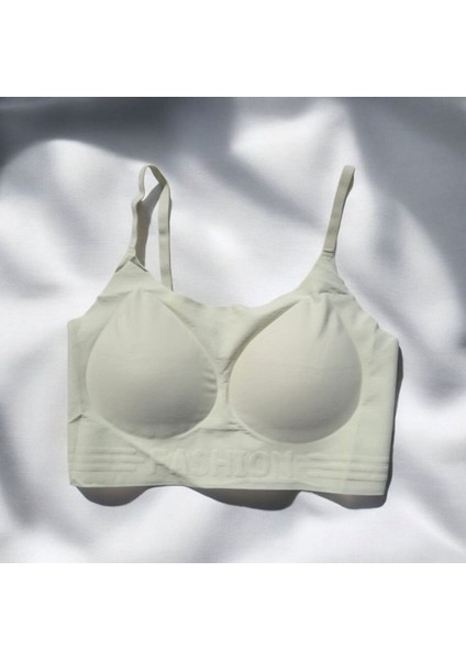 Iç Giyim Ithal Ince Askılı Süngerli Desteksiz (Yok Gibi) Sütyen (Yıkama Filesi Hediyeli)