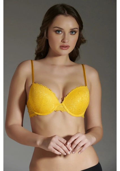 Iç Giyim New Bra Balenli Dantelli Destekli Sütyen