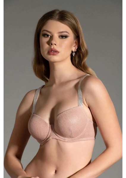 Iç Giyim New Bra Balenli Desteksiz Taşlı Askılı Sütyen modelleri