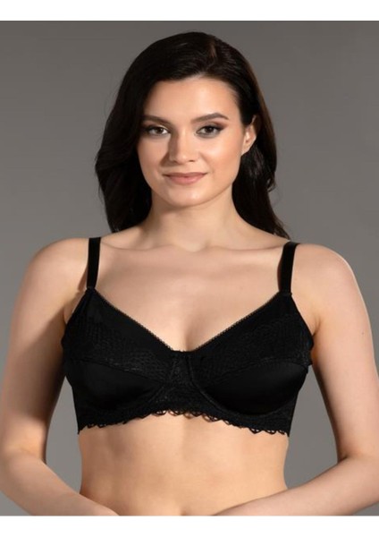 Iç Giyim New Bra Balenli Desteksiz Dantelli C-D Cup Size Süngerli Sütyen